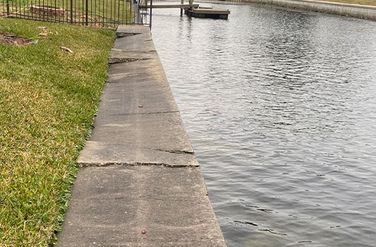 Seawall repair